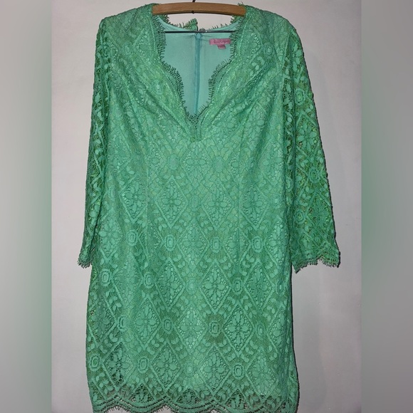 Lilly Pulitzer Dresses & Skirts - Lilly Pulitzer Meryl Long Sleeve Lace Dress Style 92303